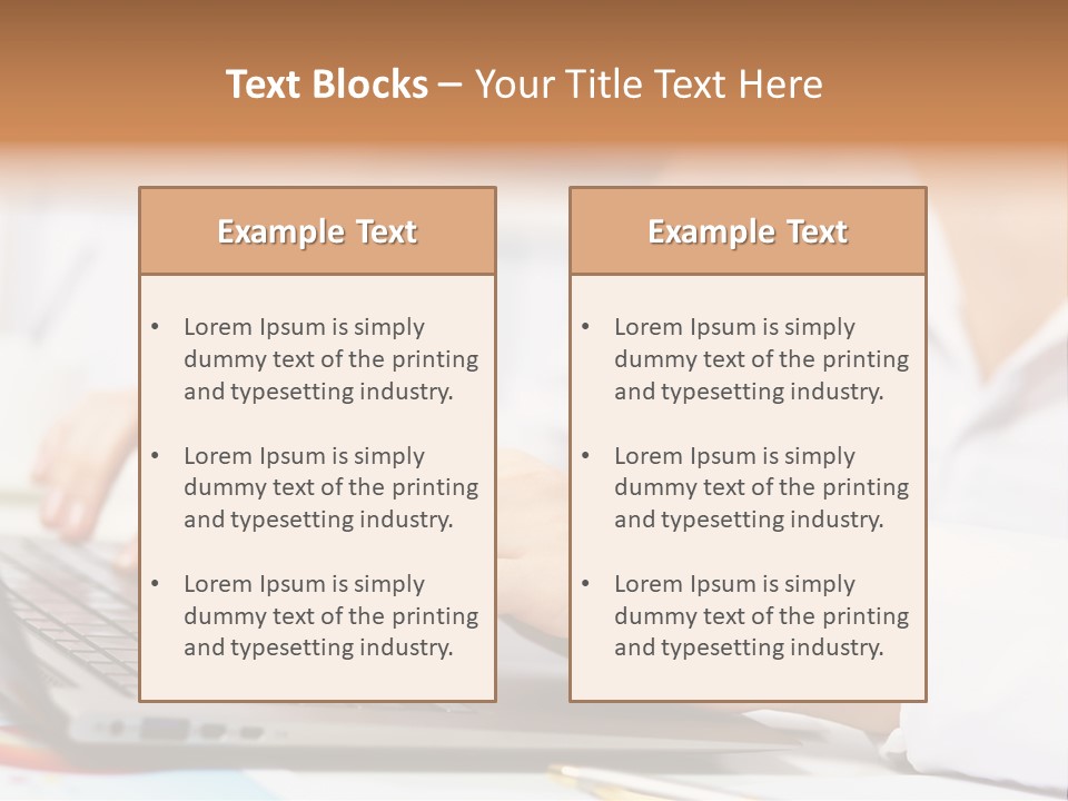 Notebook Corporate Work PowerPoint Template