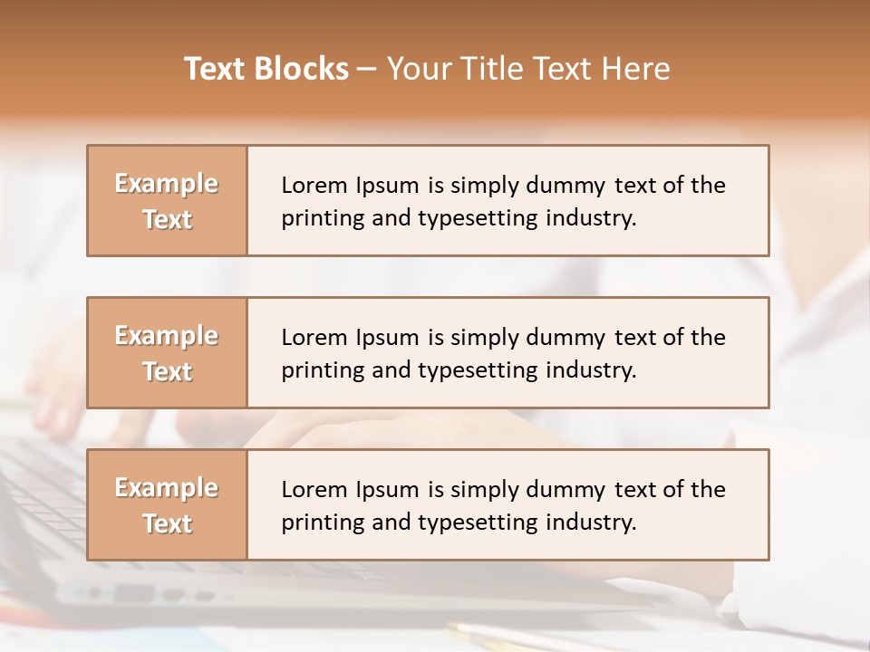 Notebook Corporate Work PowerPoint Template