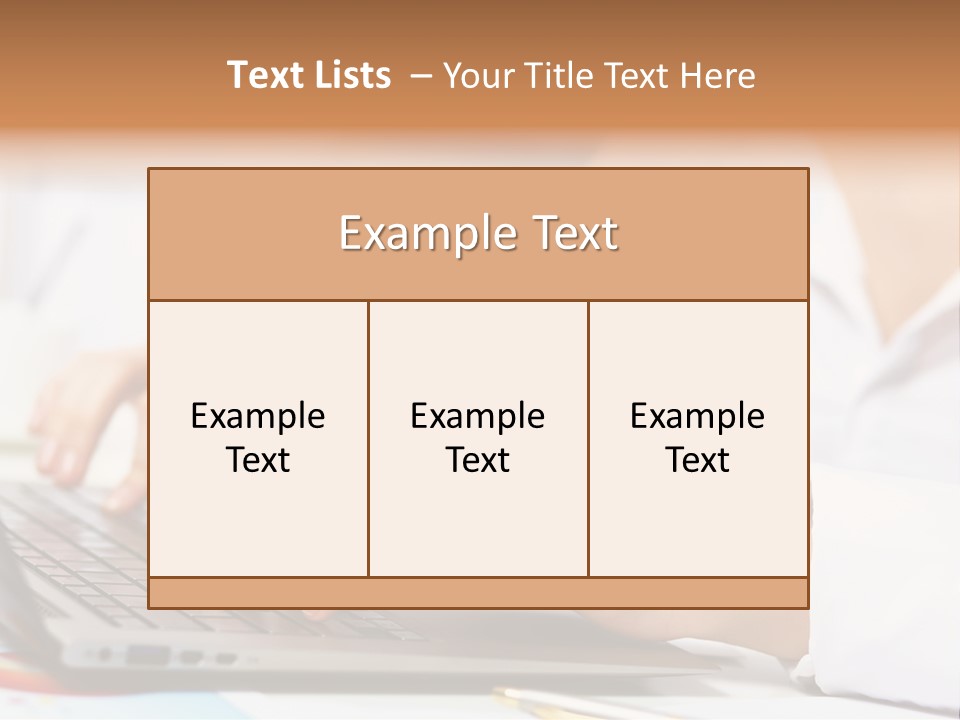Notebook Corporate Work PowerPoint Template