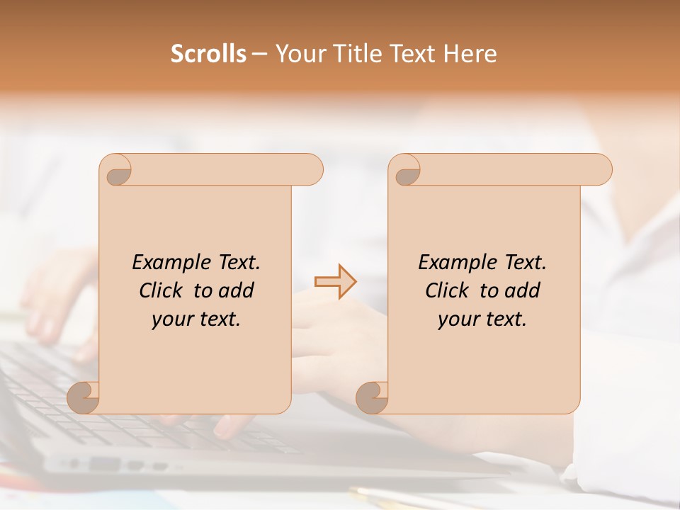 Notebook Corporate Work PowerPoint Template