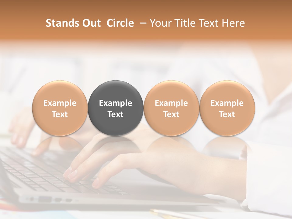 Notebook Corporate Work PowerPoint Template