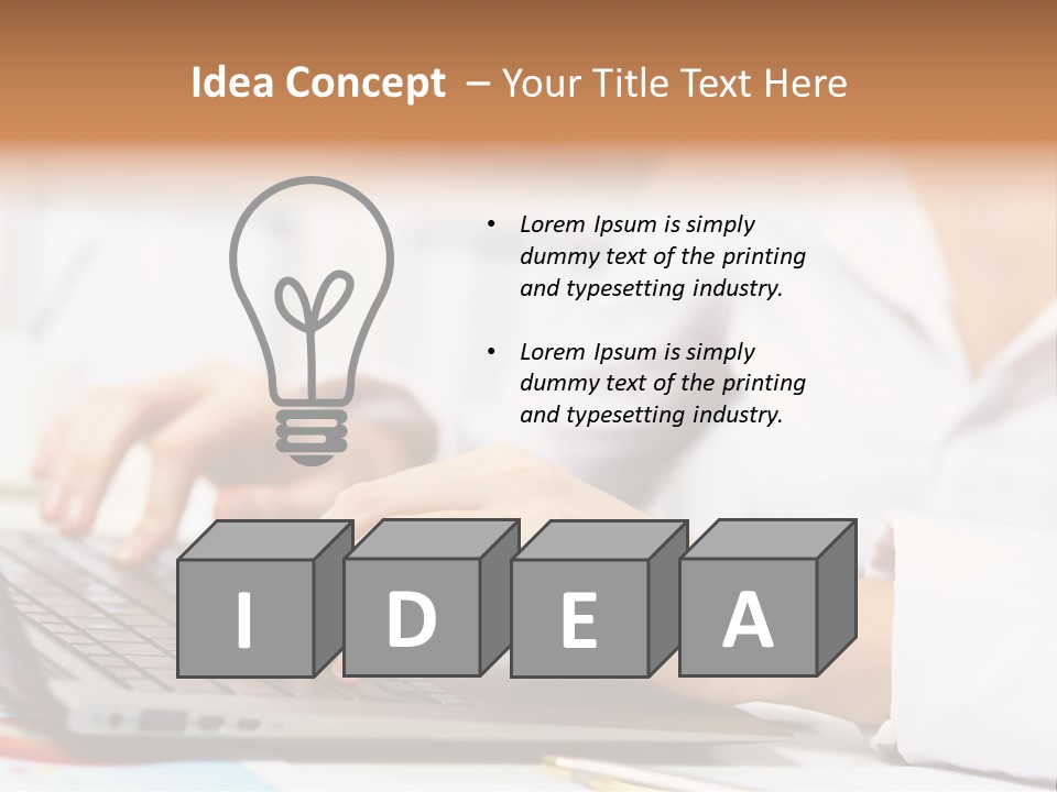 Notebook Corporate Work PowerPoint Template