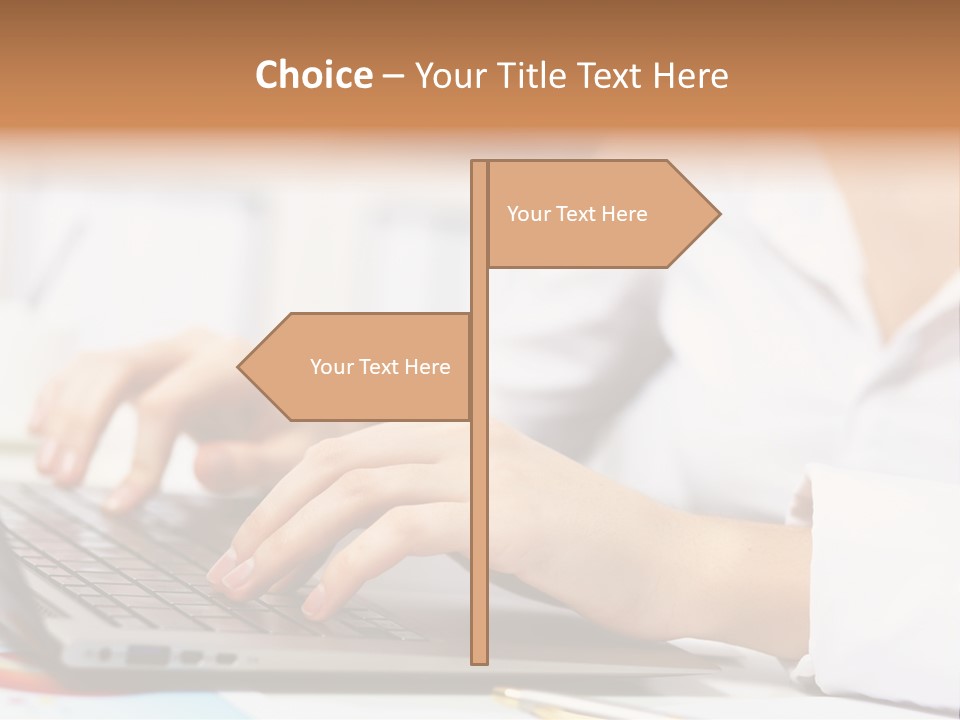 Notebook Corporate Work PowerPoint Template