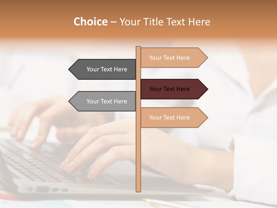 Notebook Corporate Work PowerPoint Template