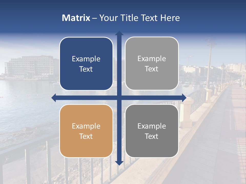 Pillow Mattress Nightstand PowerPoint Template