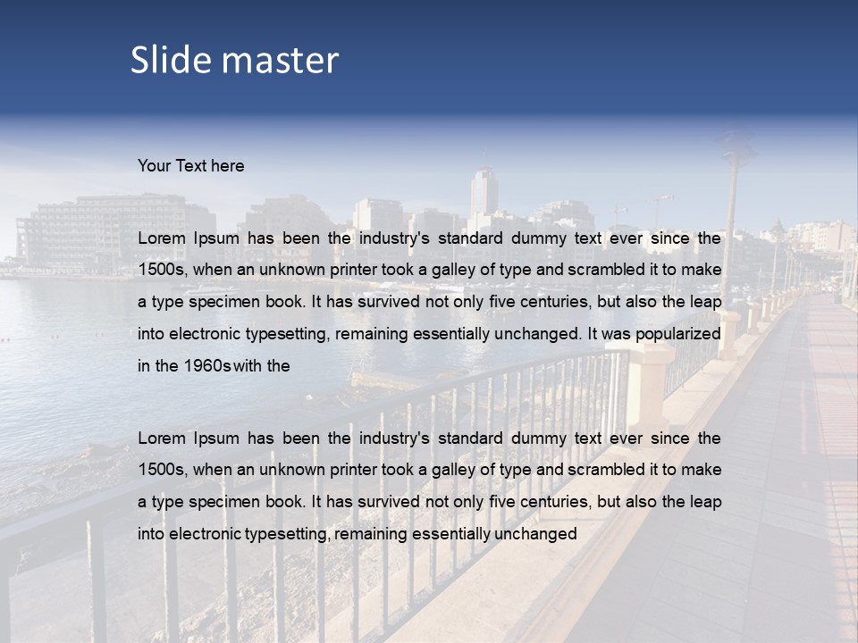 Pillow Mattress Nightstand PowerPoint Template