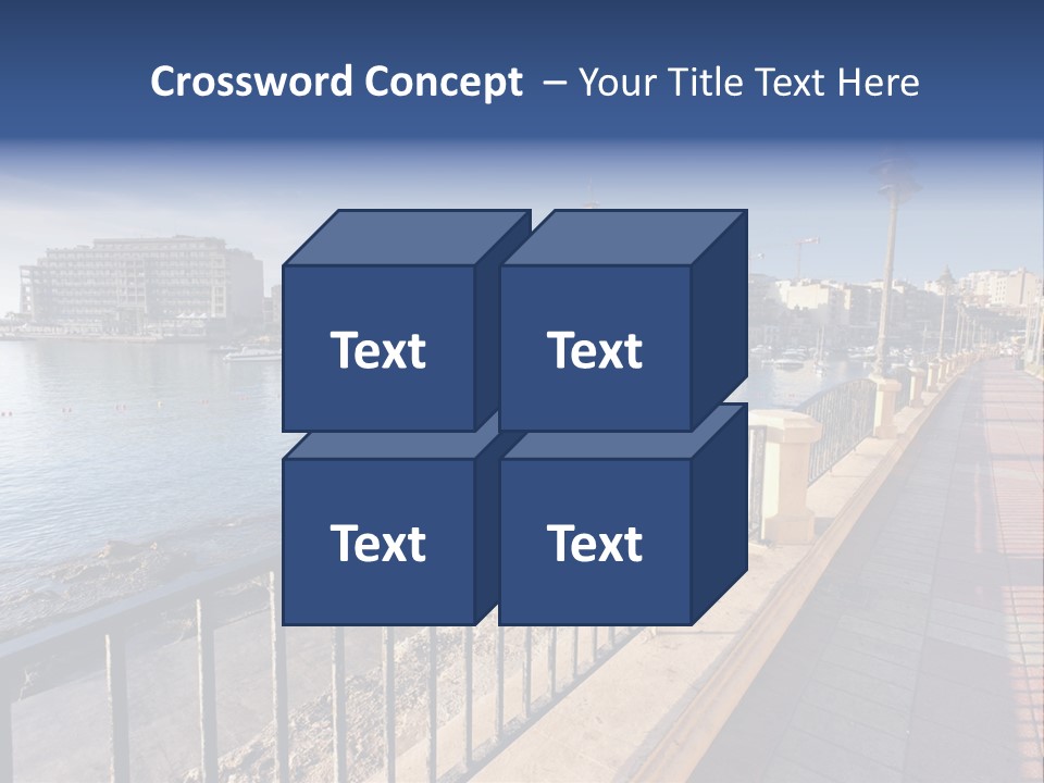 Pillow Mattress Nightstand PowerPoint Template