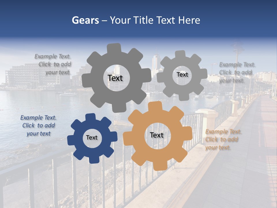 Pillow Mattress Nightstand PowerPoint Template