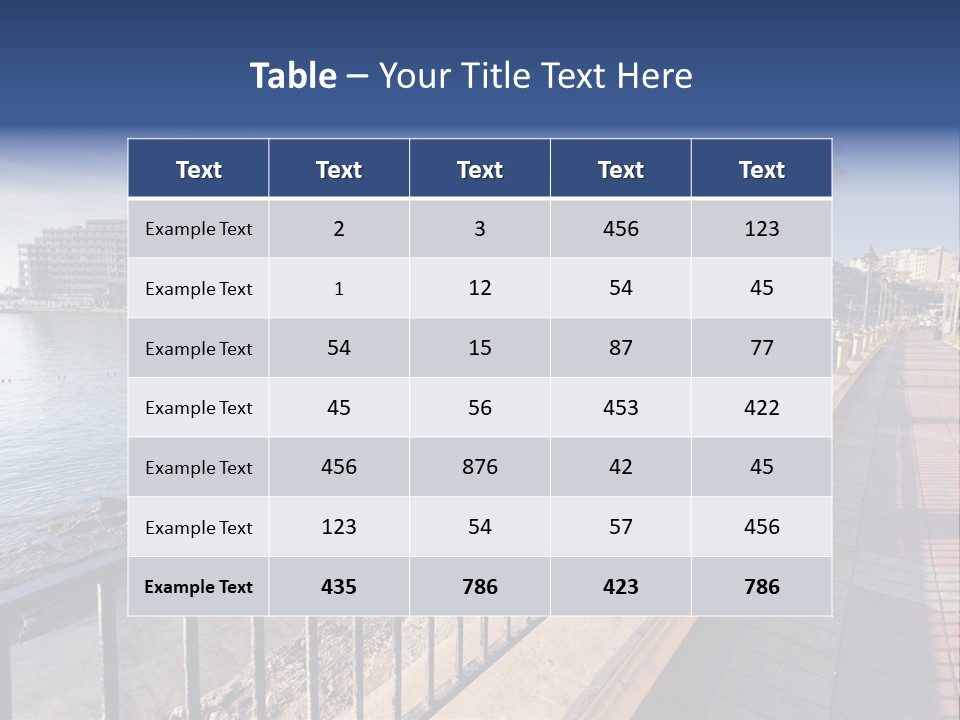 Pillow Mattress Nightstand PowerPoint Template