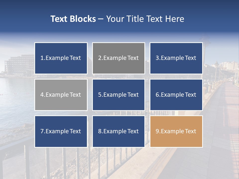 Pillow Mattress Nightstand PowerPoint Template