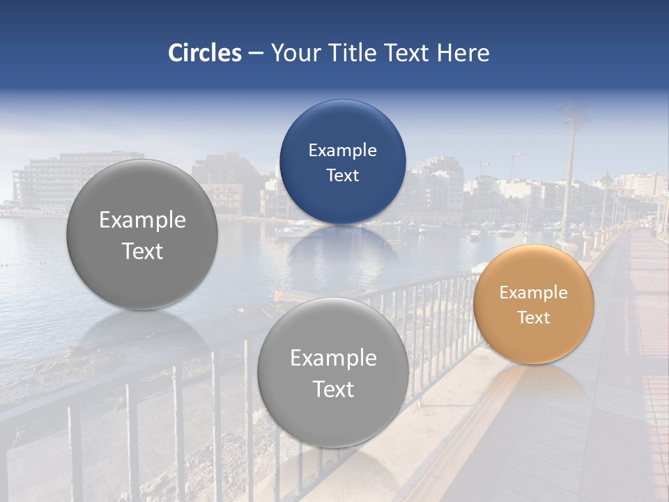 Pillow Mattress Nightstand PowerPoint Template