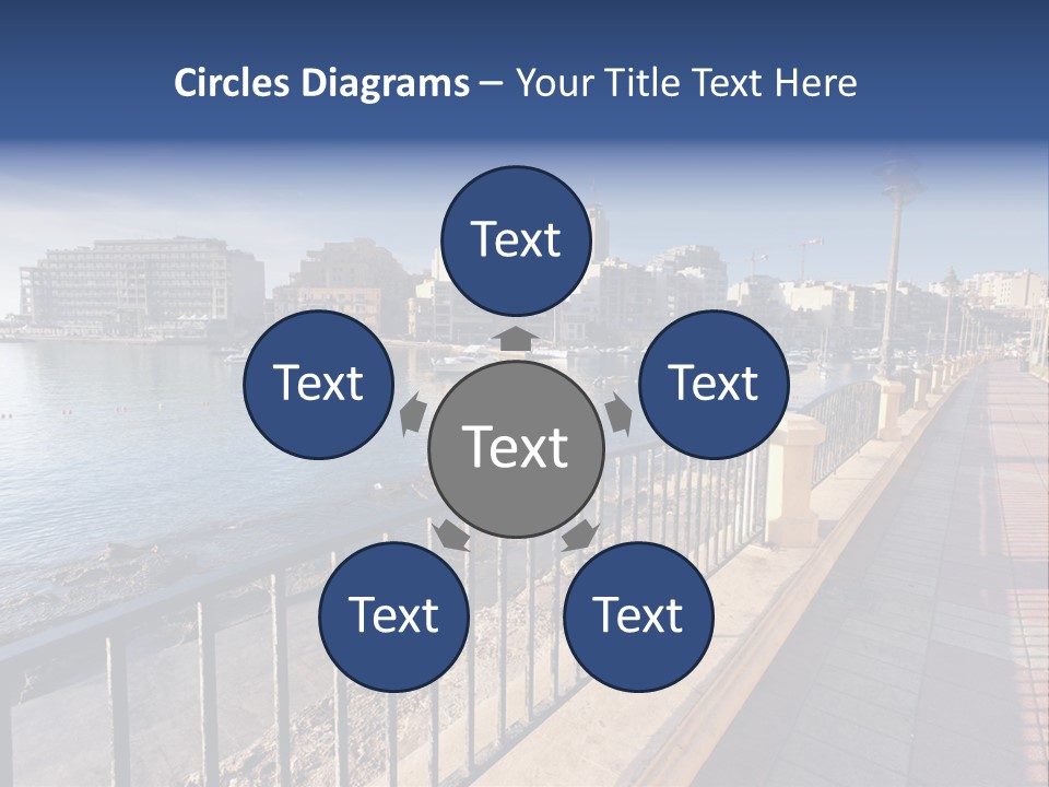 Pillow Mattress Nightstand PowerPoint Template