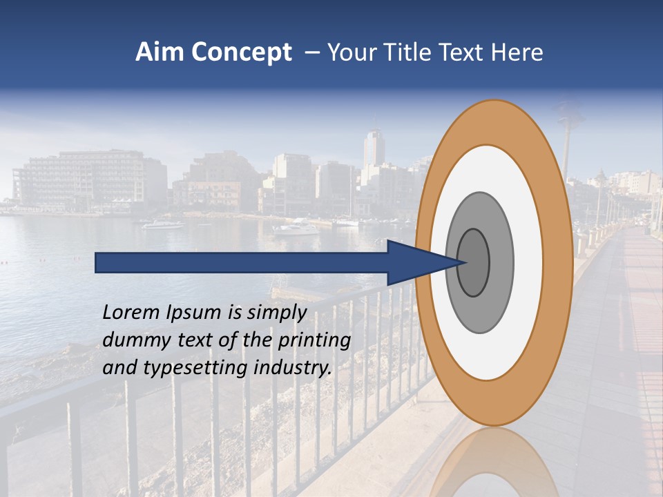 Pillow Mattress Nightstand PowerPoint Template