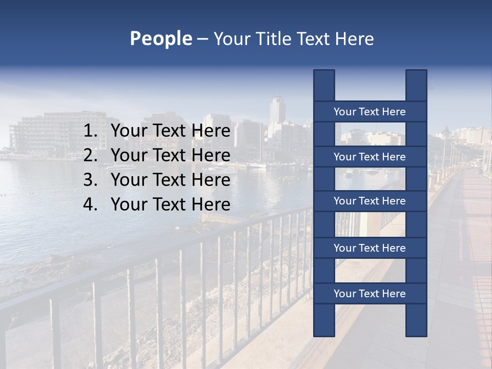 Pillow Mattress Nightstand PowerPoint Template