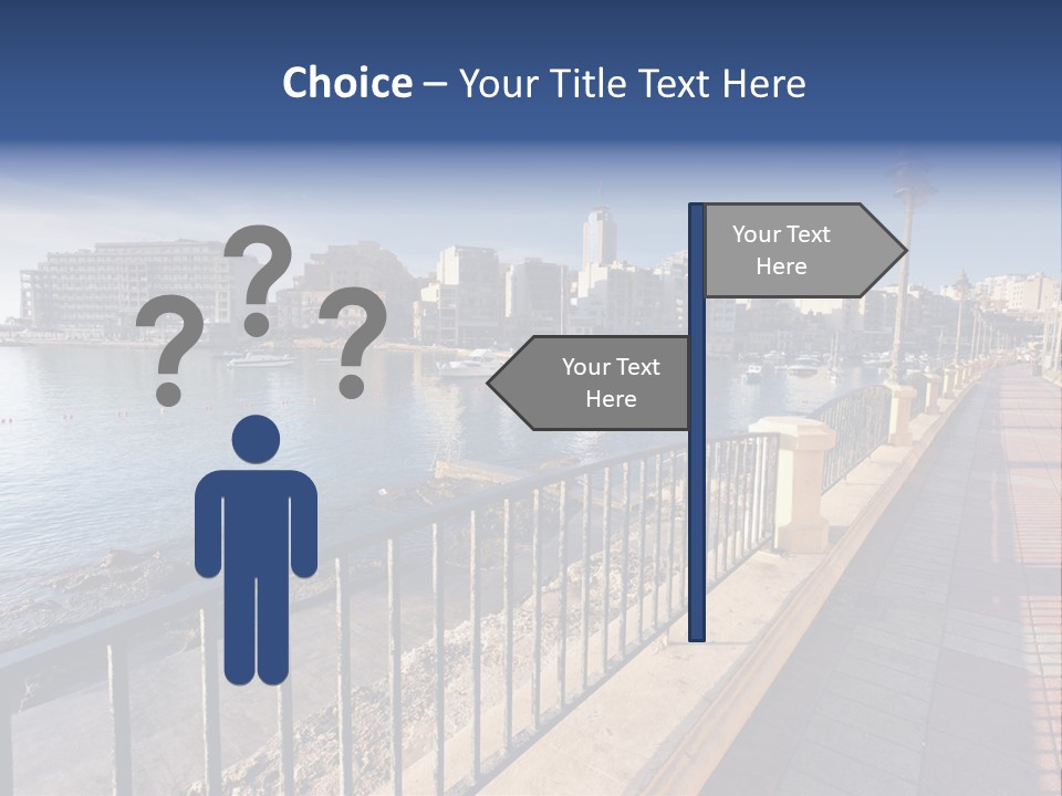 Pillow Mattress Nightstand PowerPoint Template