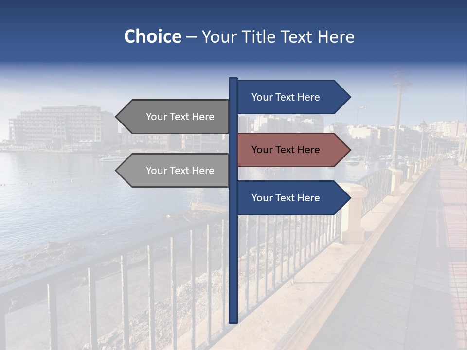 Pillow Mattress Nightstand PowerPoint Template