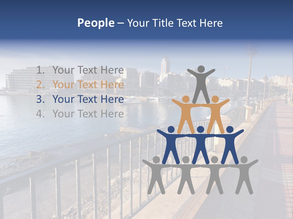 Pillow Mattress Nightstand PowerPoint Template