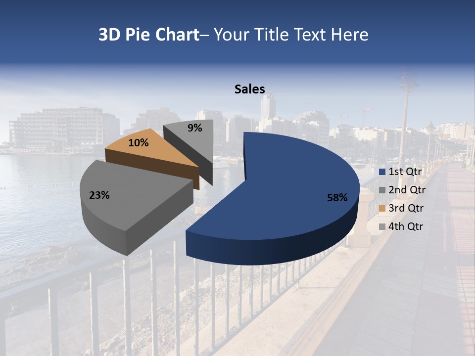 Pillow Mattress Nightstand PowerPoint Template