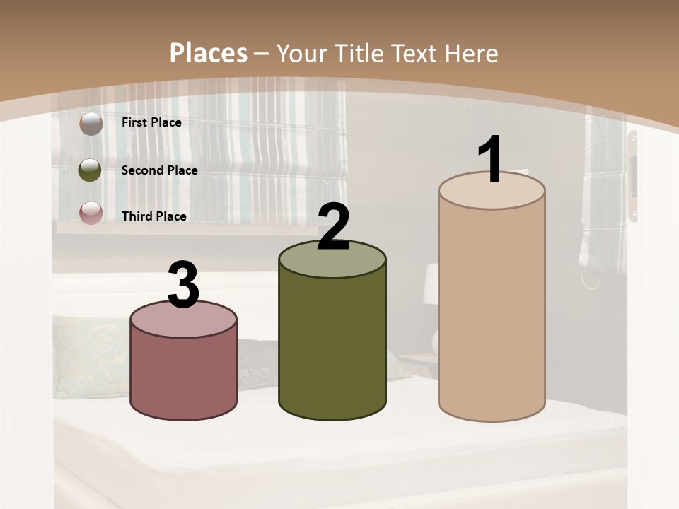 Pillow Mattress Nightstand PowerPoint Template