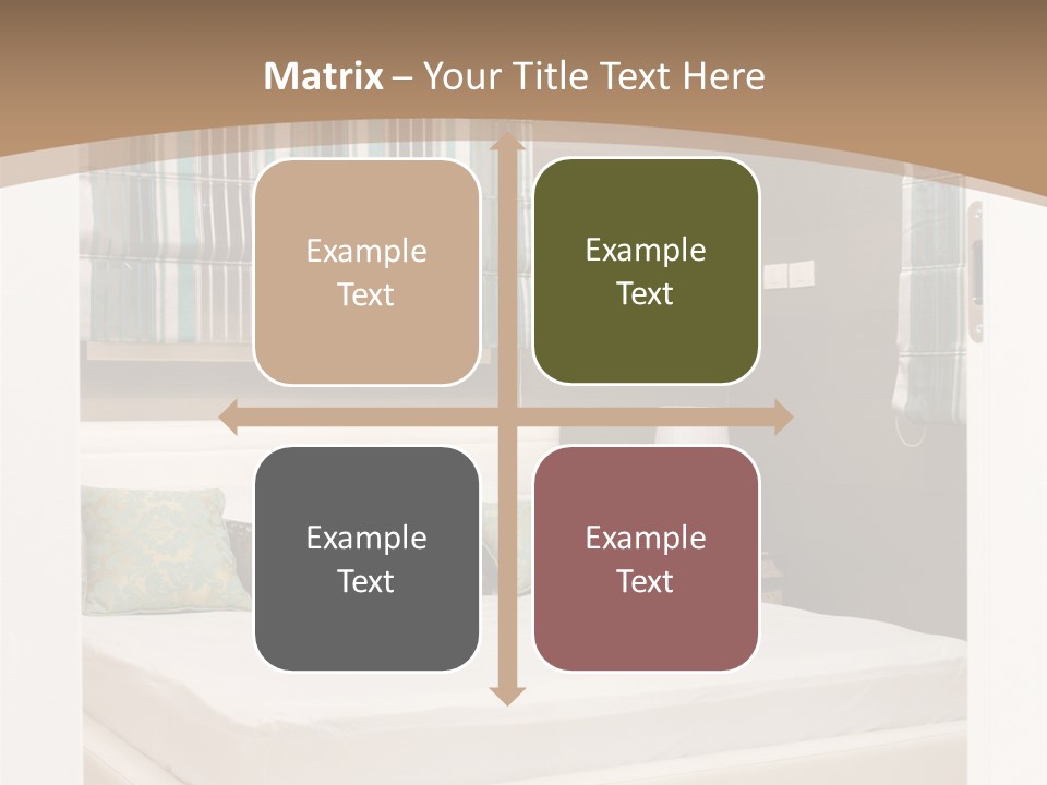 Pillow Mattress Nightstand PowerPoint Template