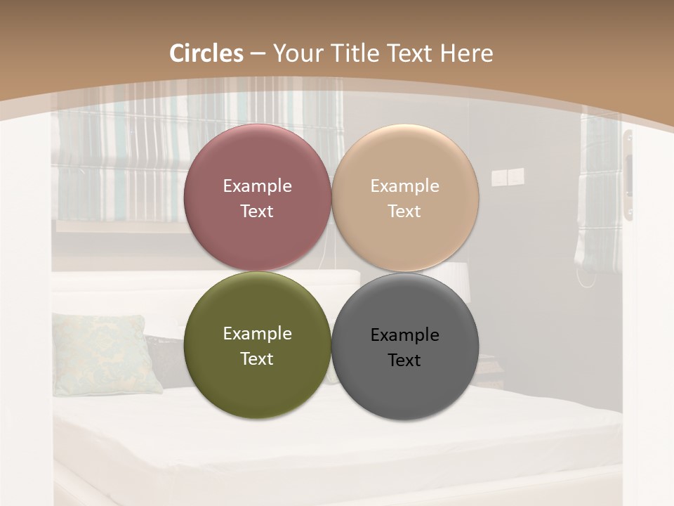 Pillow Mattress Nightstand PowerPoint Template