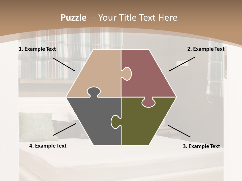 Pillow Mattress Nightstand PowerPoint Template