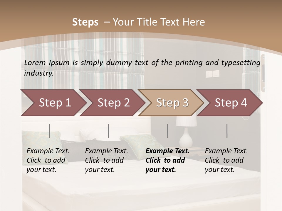 Pillow Mattress Nightstand PowerPoint Template