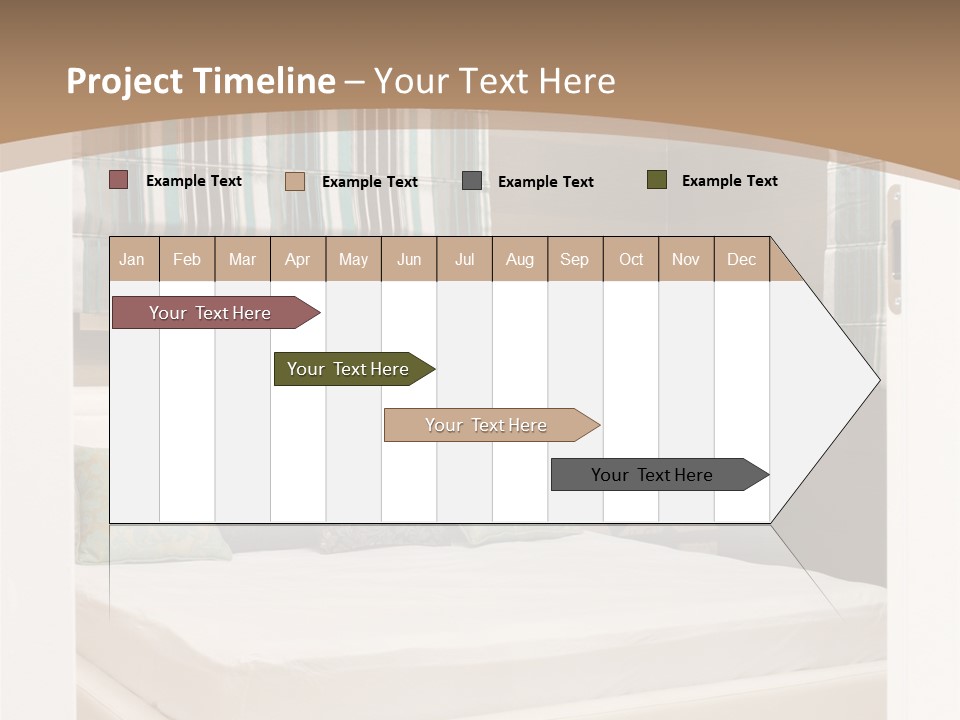 Pillow Mattress Nightstand PowerPoint Template