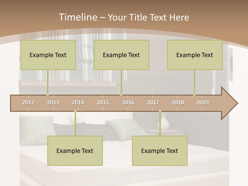 Pillow Mattress Nightstand PowerPoint Template