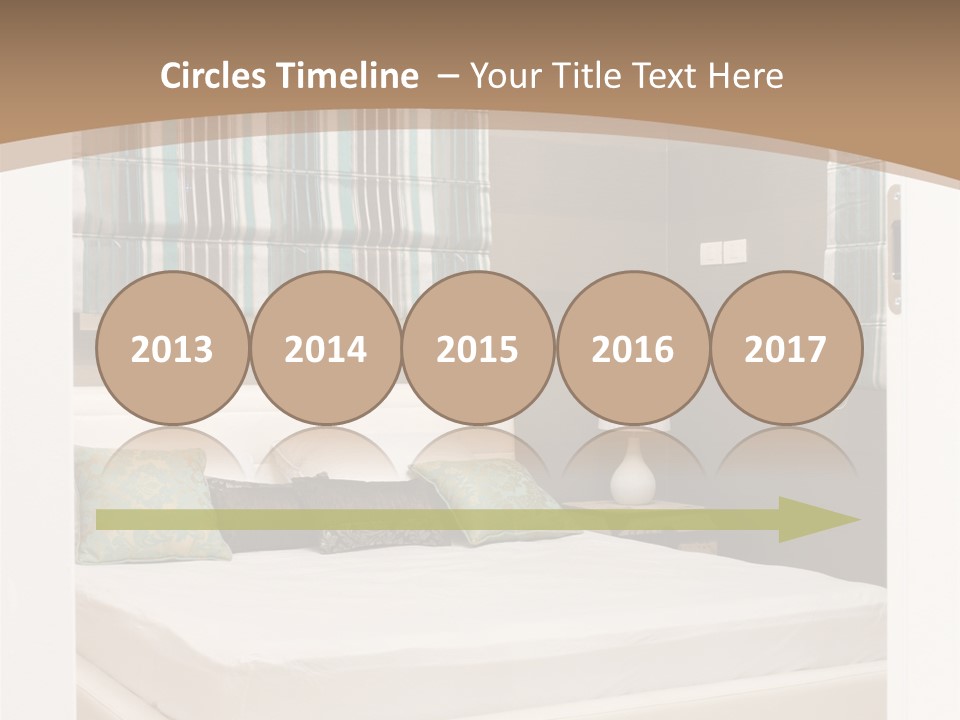 Pillow Mattress Nightstand PowerPoint Template