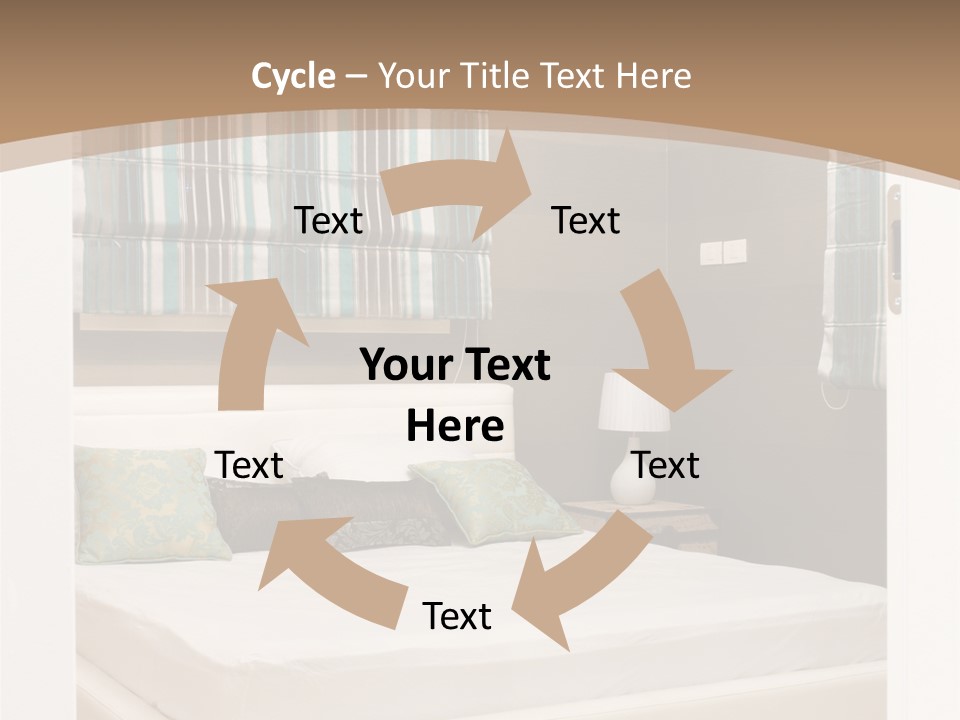 Pillow Mattress Nightstand PowerPoint Template