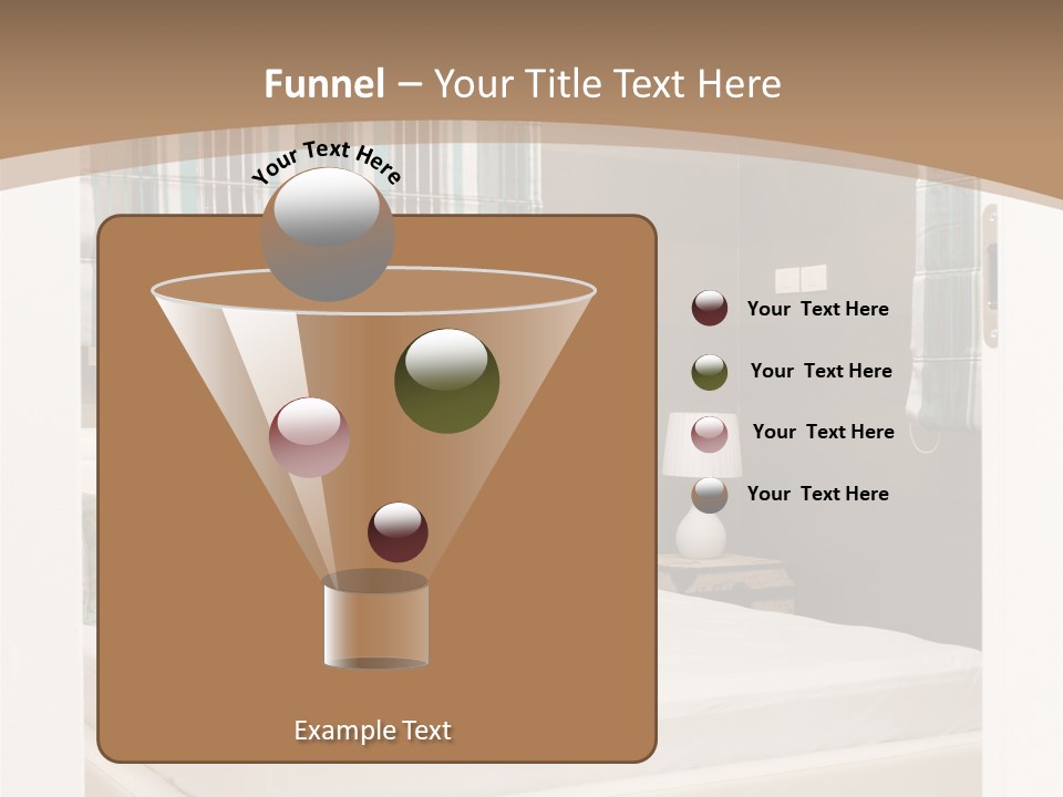 Pillow Mattress Nightstand PowerPoint Template