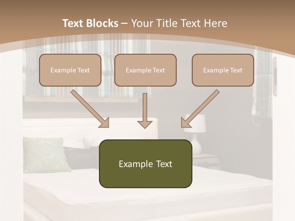 Pillow Mattress Nightstand PowerPoint Template