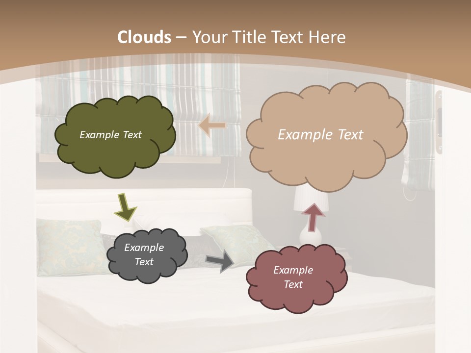 Pillow Mattress Nightstand PowerPoint Template