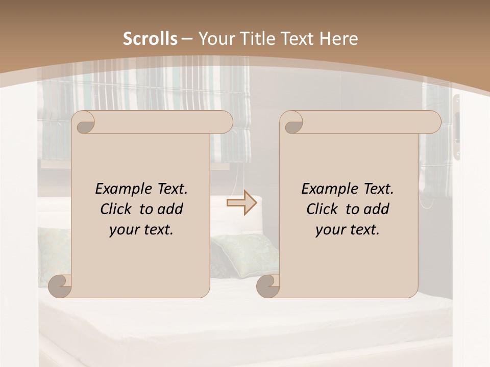 Pillow Mattress Nightstand PowerPoint Template