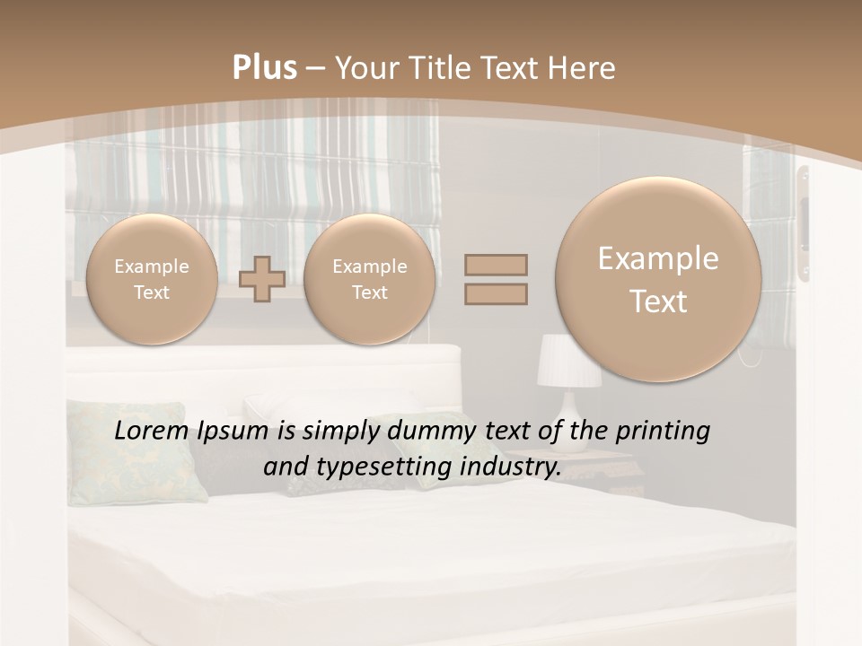 Pillow Mattress Nightstand PowerPoint Template