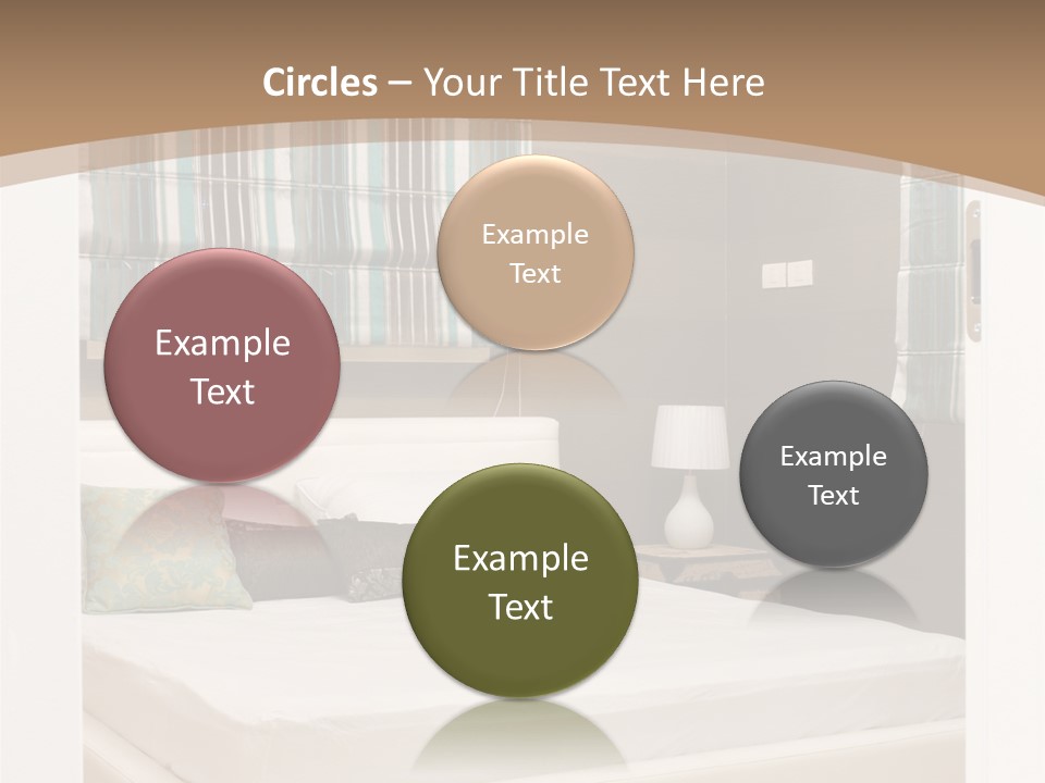 Pillow Mattress Nightstand PowerPoint Template