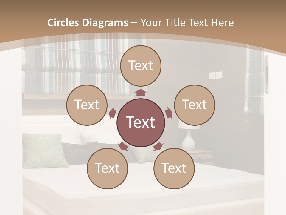 Pillow Mattress Nightstand PowerPoint Template