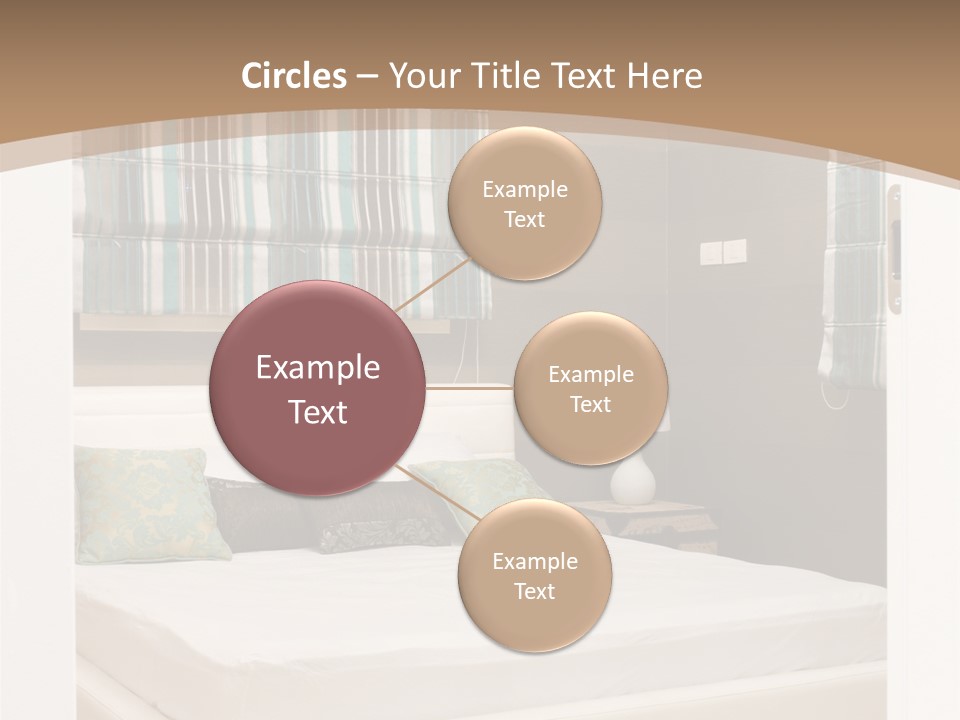 Pillow Mattress Nightstand PowerPoint Template