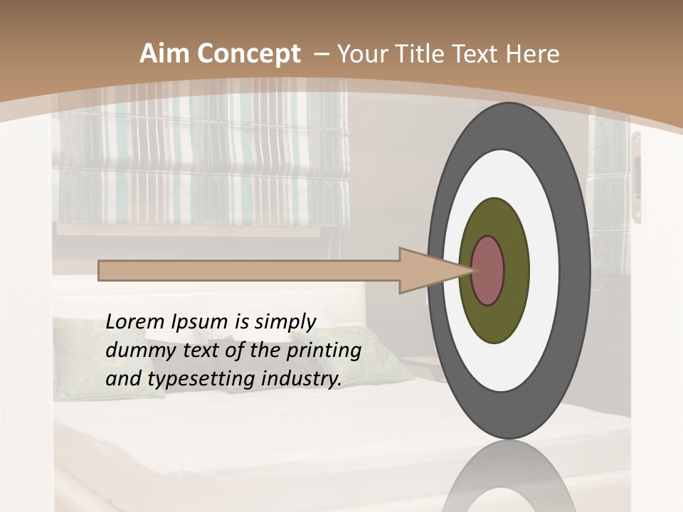 Pillow Mattress Nightstand PowerPoint Template