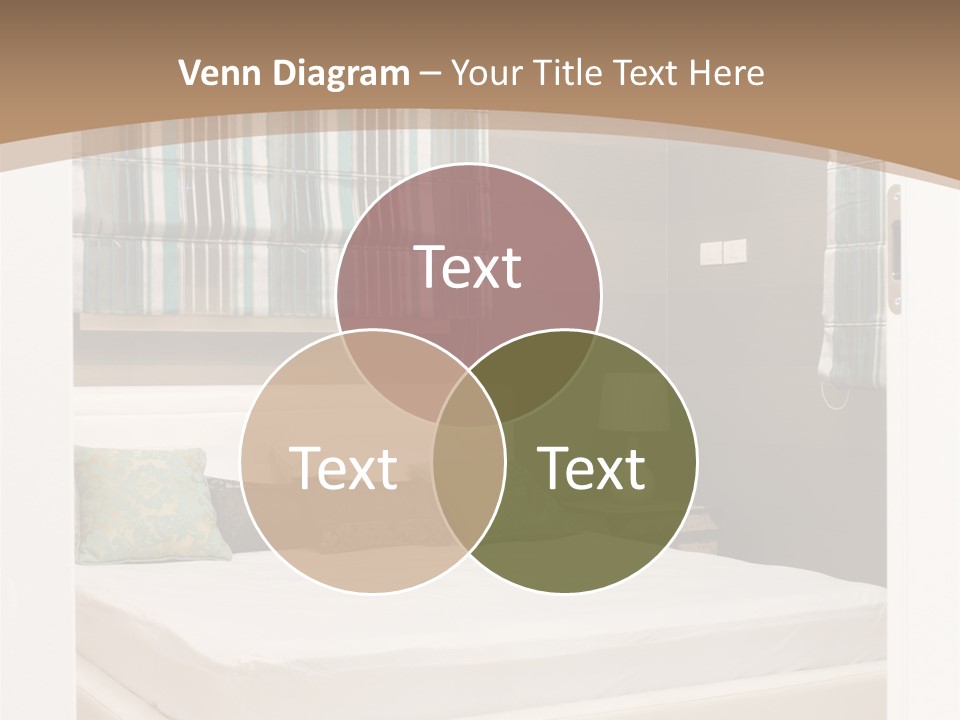 Pillow Mattress Nightstand PowerPoint Template