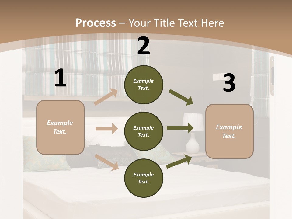 Pillow Mattress Nightstand PowerPoint Template