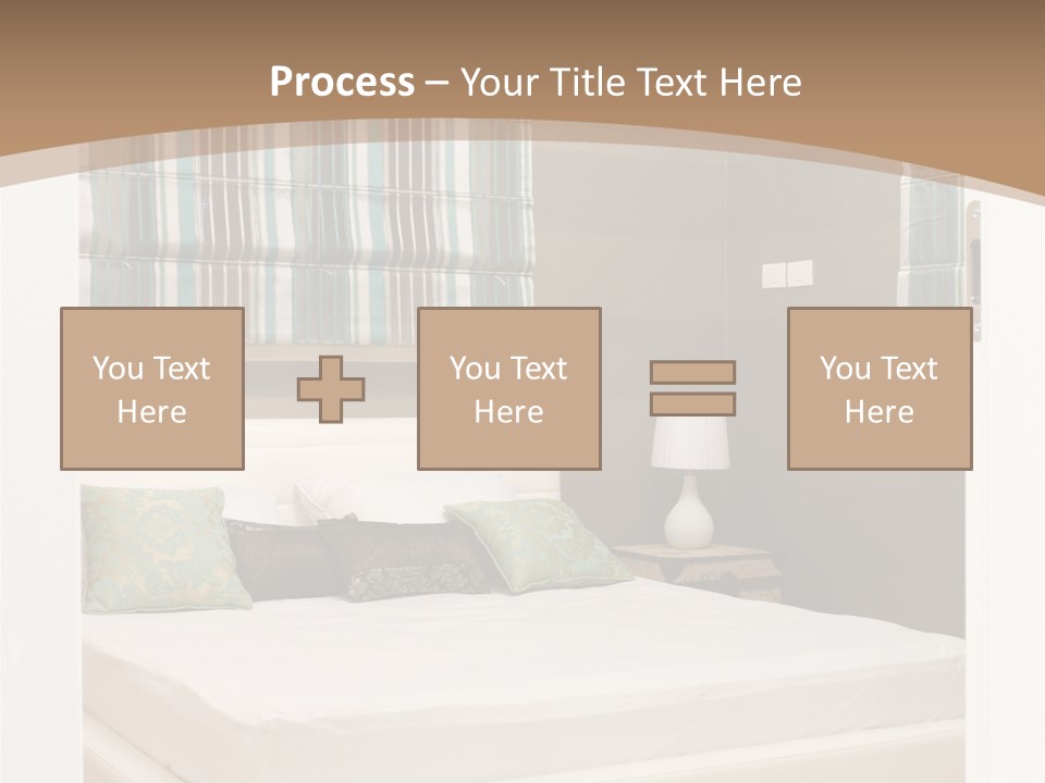 Pillow Mattress Nightstand PowerPoint Template