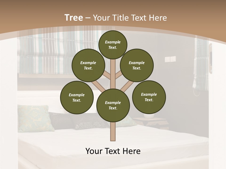 Pillow Mattress Nightstand PowerPoint Template