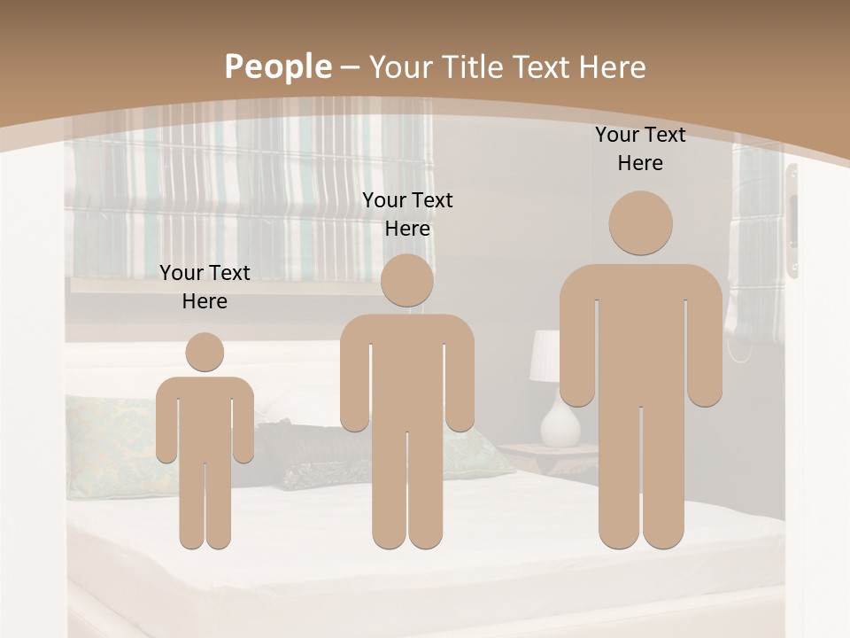 Pillow Mattress Nightstand PowerPoint Template