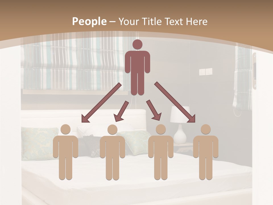 Pillow Mattress Nightstand PowerPoint Template