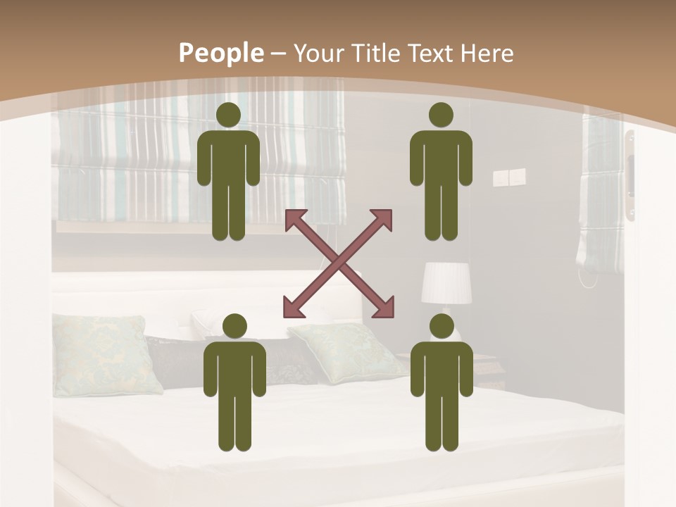 Pillow Mattress Nightstand PowerPoint Template