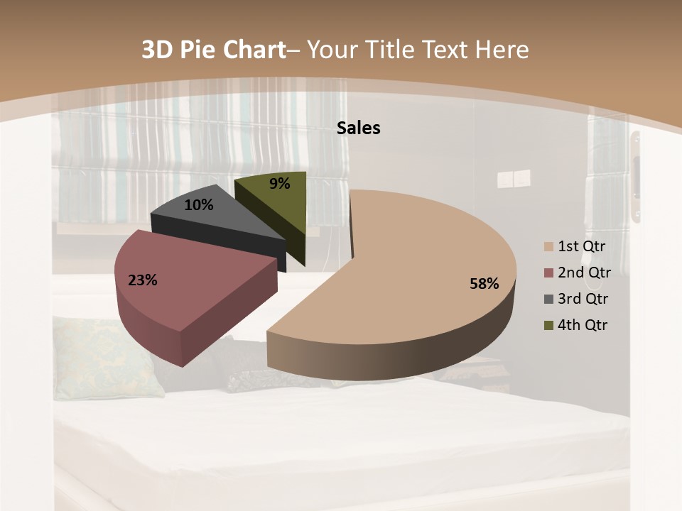 Pillow Mattress Nightstand PowerPoint Template