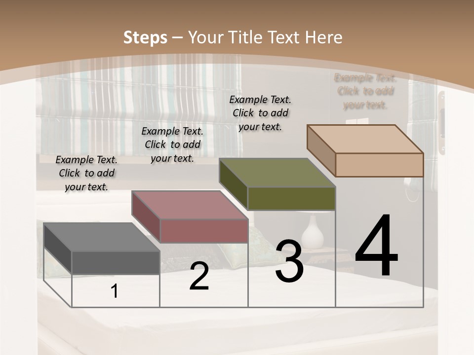 Pillow Mattress Nightstand PowerPoint Template