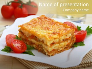 Pasta Food Recipes PowerPoint Template